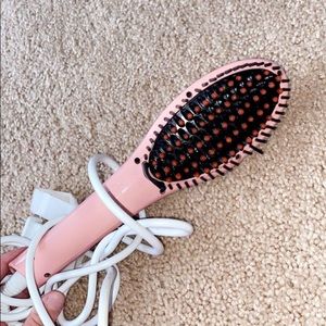 Hairbrush straightner